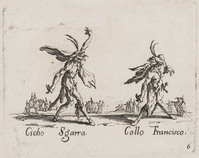 KG 10709
<br/>
Cicho Sgarra en Collo Francisco ("Sfessania")
<br/>
<em>Callot, Jacques (1592 - 1635)</em>